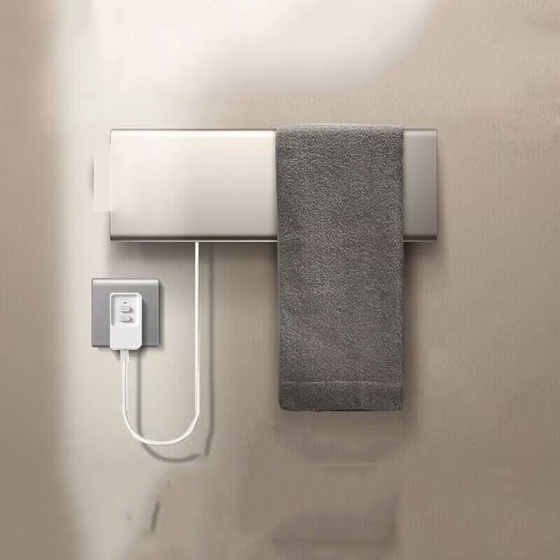 220V 60W elektryczny wieszak na ręczniki bez dziurkacza domowy wieszak na toaletę inteligentny wieszak na suszarkę do ogrzewania łazienki