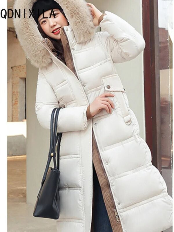 Parka alla moda per le donne giacche Casual coreane eleganti cappotti oversize nuovo addensare caldo manica lunga Top autunno inverno 2024
