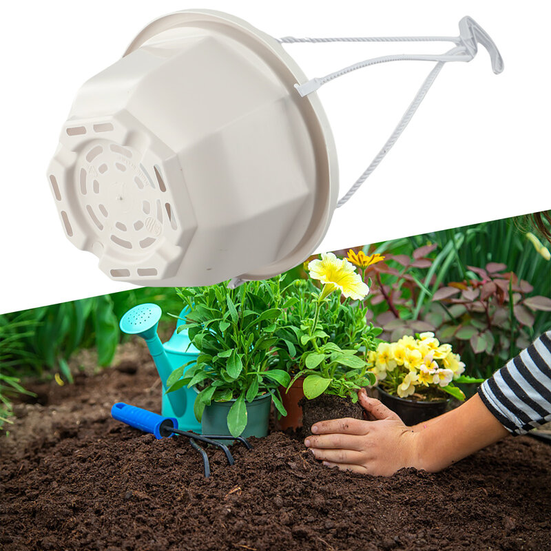 Garden Basket Flower Pot Garden Tool Home 9.5cm*9cm*6cm White Widely Use 13cm*11.5cm*7.5cm 15cm*13cm*9cm Nature