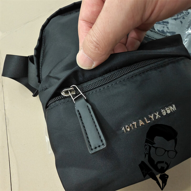 กระเป๋าสะพายข้างสำหรับผู้ชายและผู้หญิง, กระเป๋าผ้าไนลอน1017 Alyx 9sm เป้แฟชั่นกลางแจ้ง