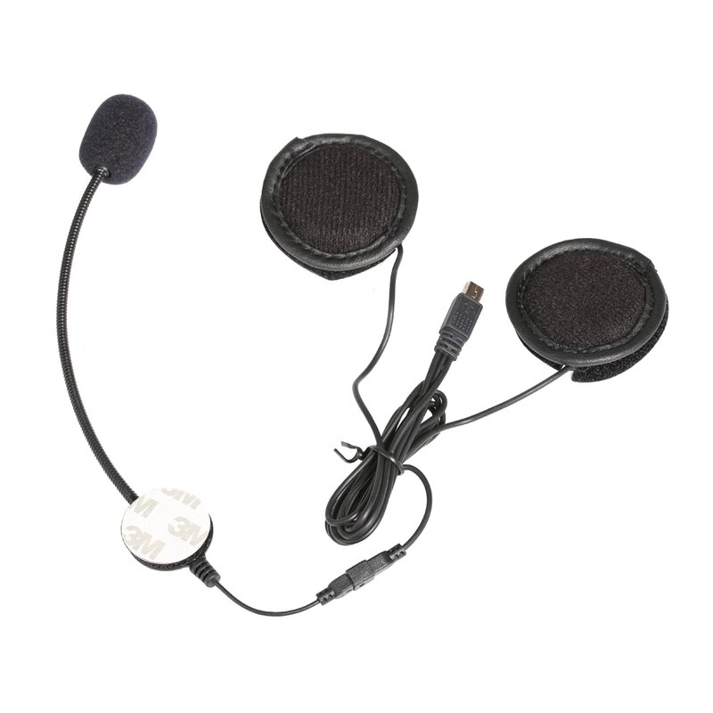 オートバイ用Bluetoothヘッドセット,vnetphone v8用ミニUSBジャック,ヘッドセット,ヘルメット用インターホンクリップ,10ピン