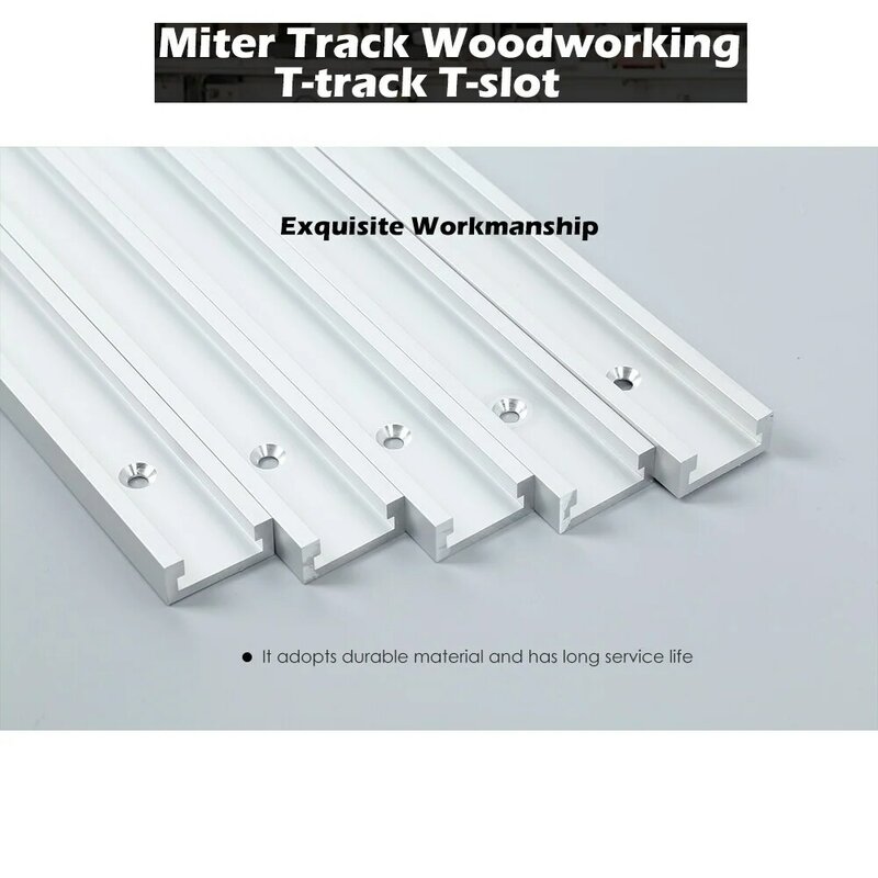 Alumínio Alloy Slot Miter Track, Slider para Router, Serra de mesa, Carpinteiro, DIY Woodworking Tool