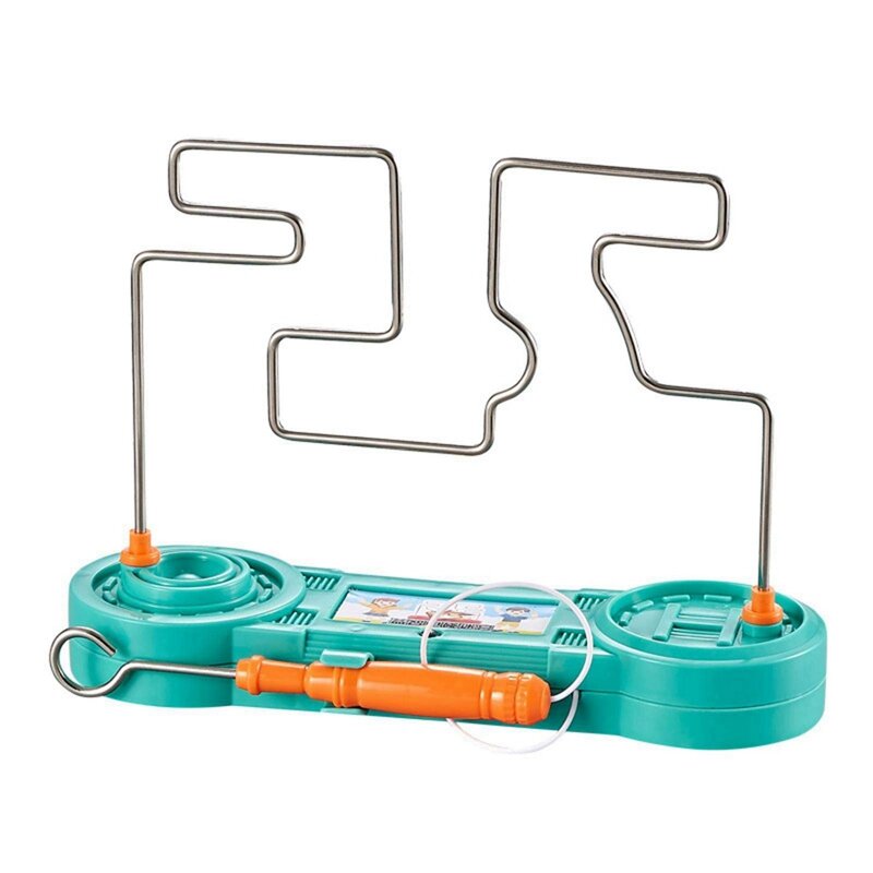 Buzz elétrico The Wire Game Bump Maze Toy, Jogo de quebra-cabeça clássico Tabletop Brinquedos retrô para reunião familiar