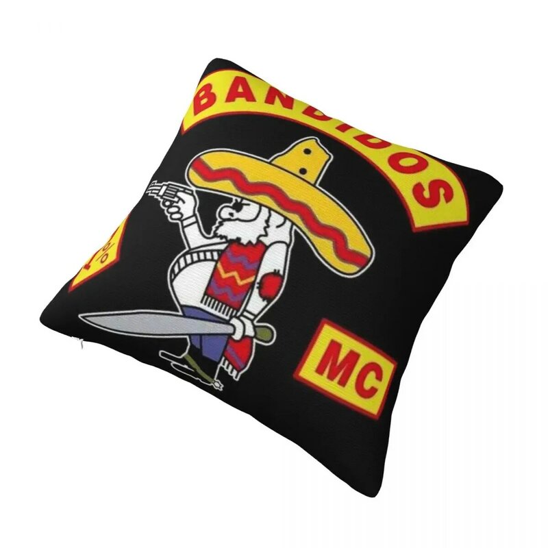 The Motorcycle Club Bandidos Banned In The Netherlands Square Pillow Case for Sofa Throw Pillow