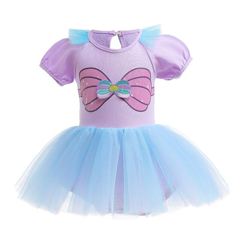 Halloween Baby Clothes Girls' Fluffy Gauze Skirts Short Sleeved Rompers Crawling Clothes Children's Sets With Hair Straps