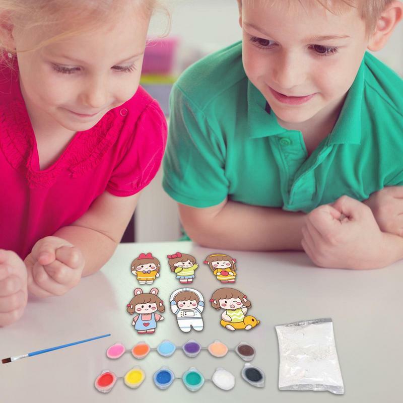Gipsowe zabawka do malowania zabawka dla malucha do malowania tynków poprawiają umiejętności praktyczne chłopcy dziewczęta wcześnie zabawki do przedszkola