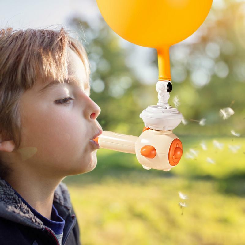 Ball Blowing Toy 3-in-1 Suspended Ball Blowing Pipe Physics Knowledge Blowing Balloon Toy Duck Whistle Exercise Lung Capacity