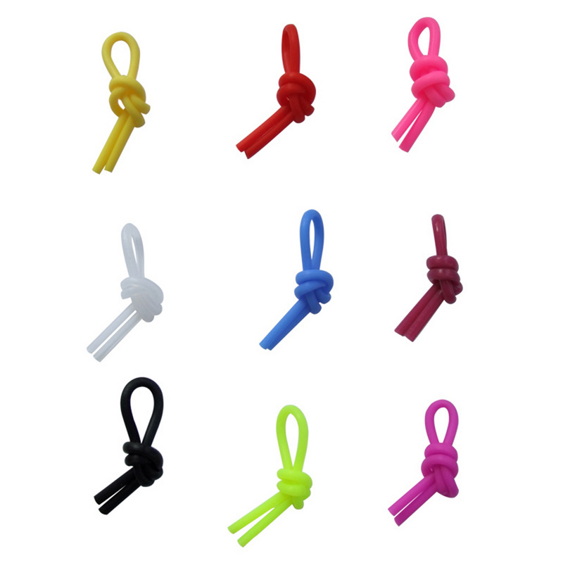 20pcs Tennis Tennis Players Classic Long Tennis Absorber Silicone Knot (Random Color)