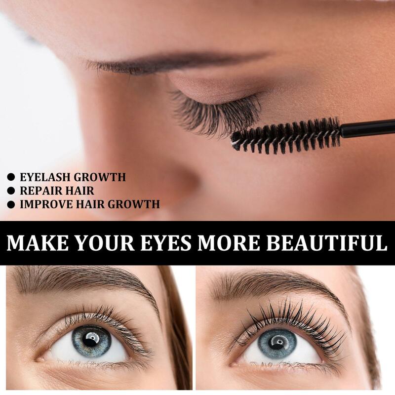 10ml Castor Oil Eyelash Growth Serum Eyelash Enhancer Lengthening Fuller Thicker Lashes Treatment Eyebrow Growth Nourishing