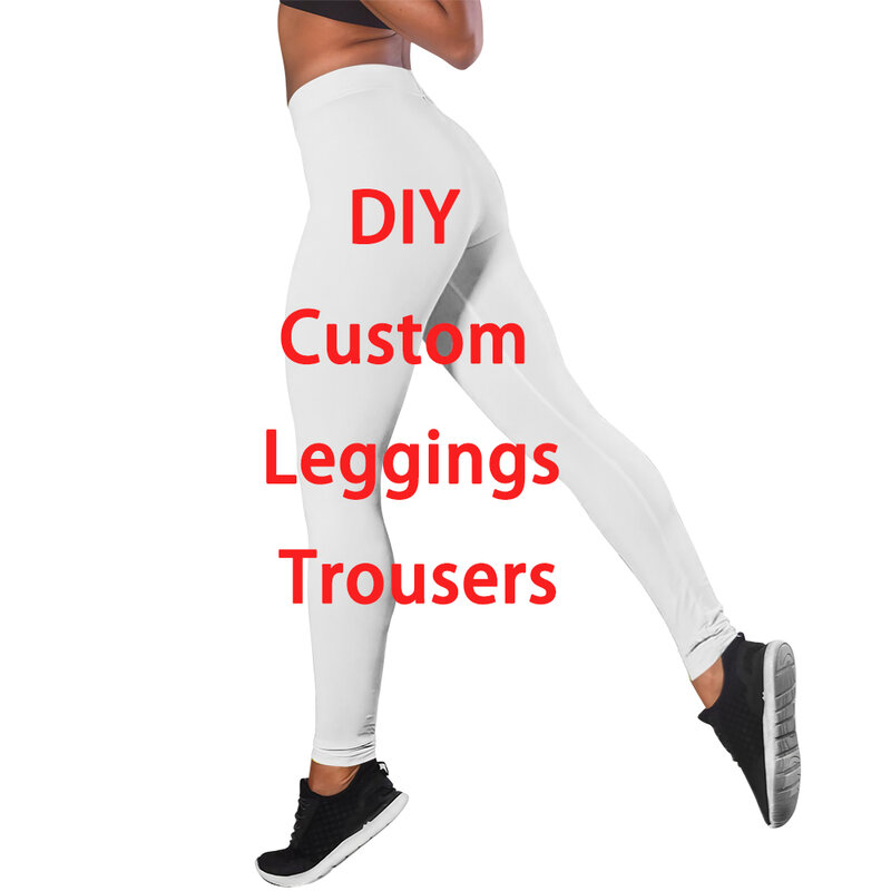 CLOOCL-mallas de cintura alta con estampado Digital 3D para mujer, Leggings de Fitness personalizados, DIY, envío directo
