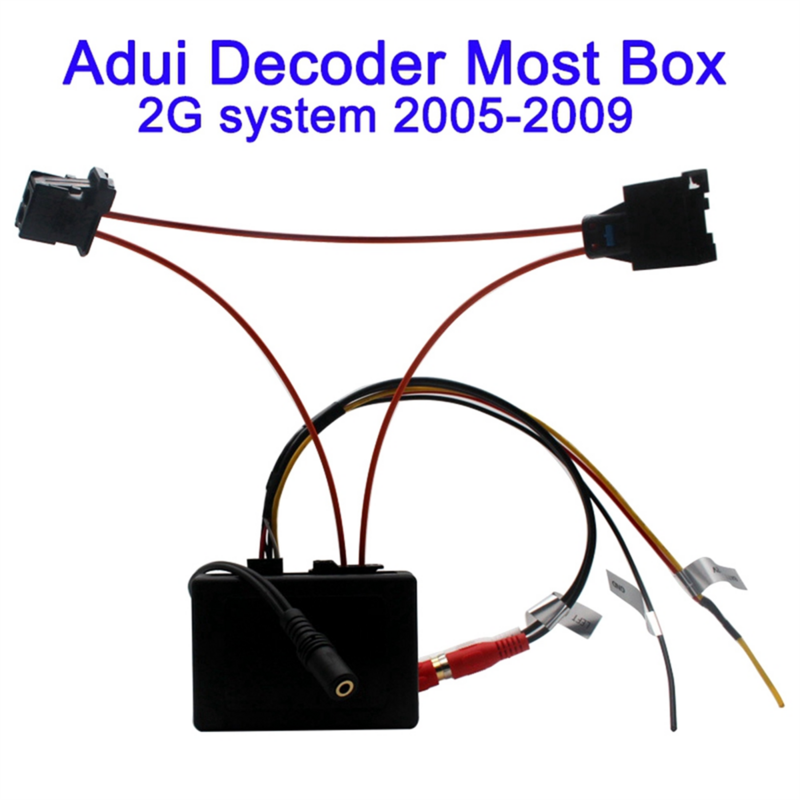 Decodificador de entrada de Audio auxiliar externo, fibra óptica, sistema 2G para Audi A6, A6L, A8, Q7, 2005-2009