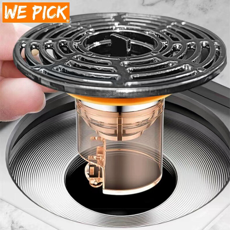 Magnetic Self-Closing Odor and Insect Proof Floor Drain Core Deodorant Anti-Odor No Smell Bathroom Toilet Sewer Shower Drain