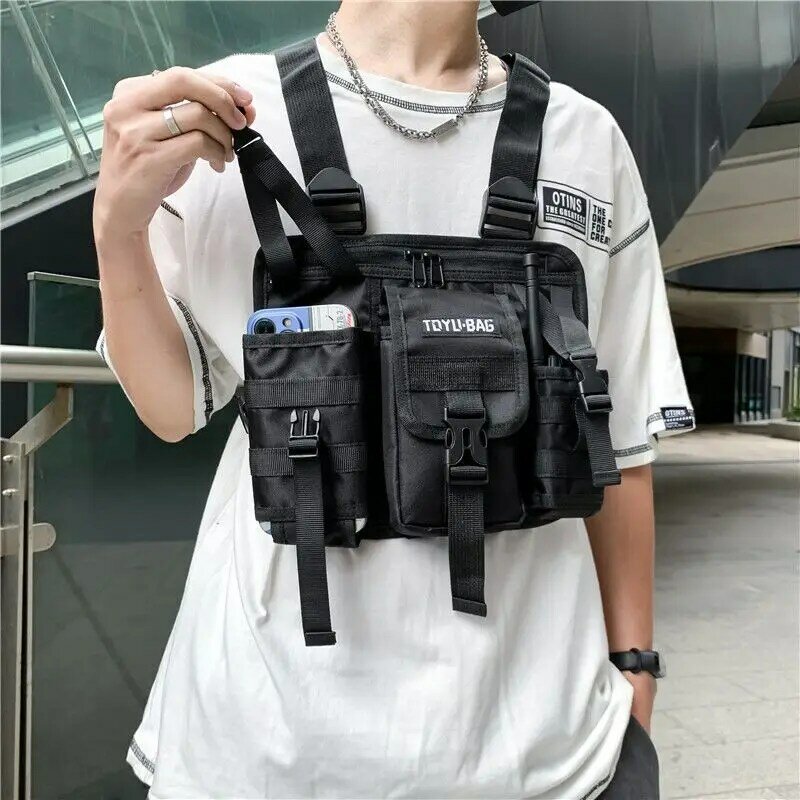 Chaopai-chaleco táctico con personalidad para hombre, bolsa de ocio, mochila de ropa de trabajo
