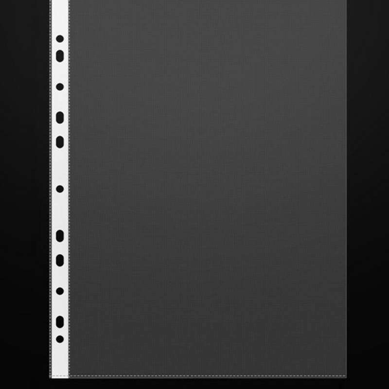 실용적인 루즈 리프 슬리브, 바인더 A4 슬리브, 실용적인 파일 보호 필름 용품, 100 개