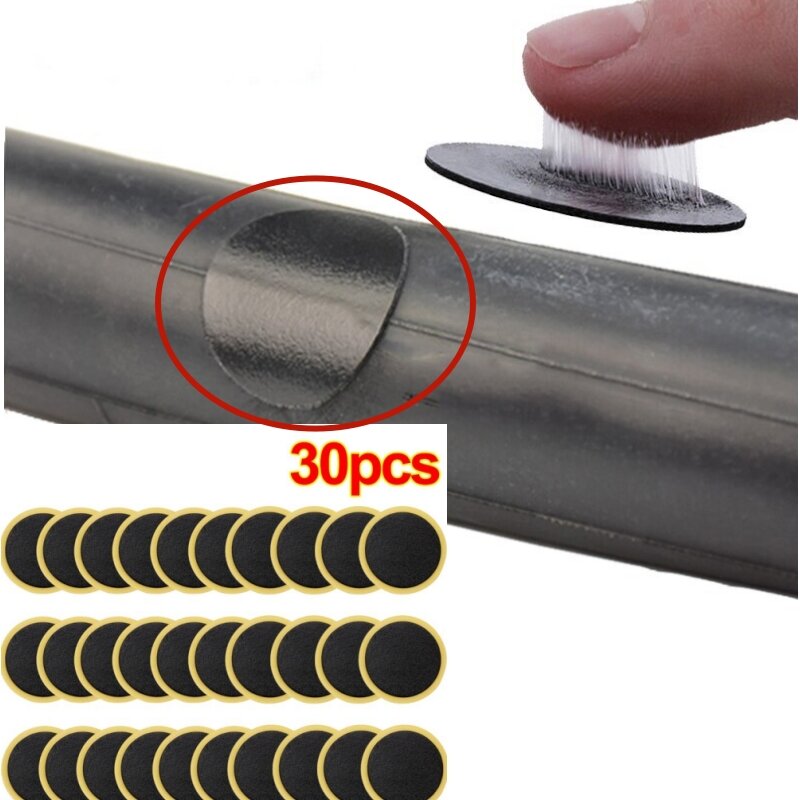 30/20/10PCS Bicycle Glue-free Tire Patches Tool Quick Repairing Tyre Protection Patch Adhesive Quick Drying Bike Accessories