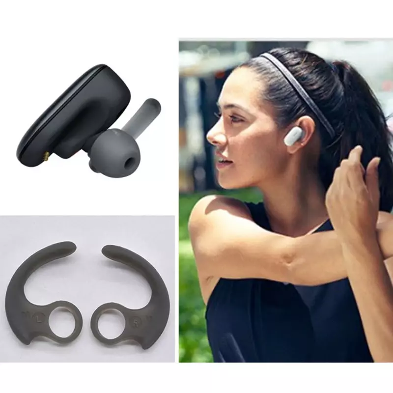 Soft Silicone Ear Pads Eartips Fone de ouvido Silicone Case Ear Gancho In-Ear Earbuds para Sony MDR-XB50BS Sp600n Sp700n Ear Tips