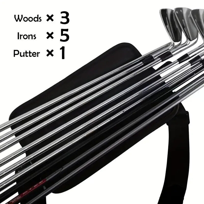 Портативная Сумка-переноска для гольф-клуба, легкая Регулируемая сумка через плечо с ремнем для переноски, для вождения и путешествий