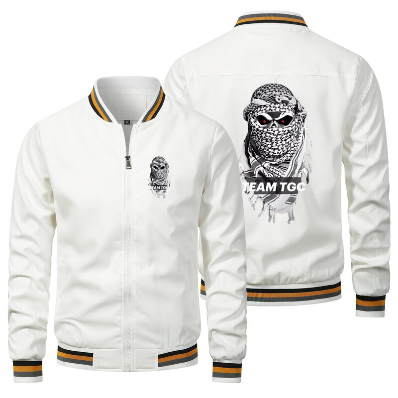Jaqueta estampada com padrão Hip Hop masculina, jaqueta bomber extragrande, casaco gola redonda, roupas novas da moda, outono, S a 4XL, 2021