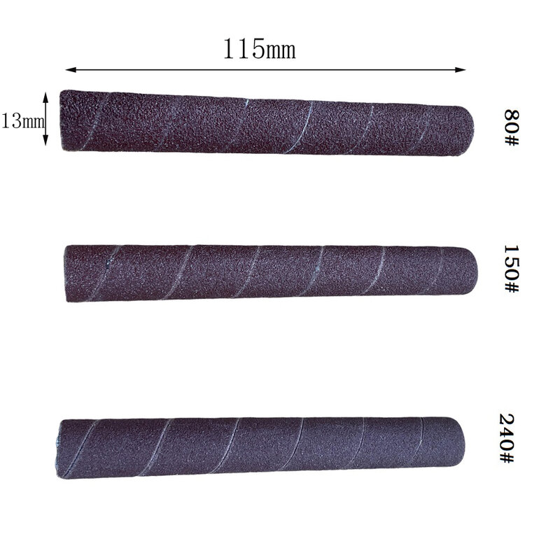 1 szt. 4. 5-calowe bęben szlifierski rękawy papier ścierny narzędzia do polerowania bębna 80/150/240 mieszanych wibrujących wrzecionowych rękawów szlifierki