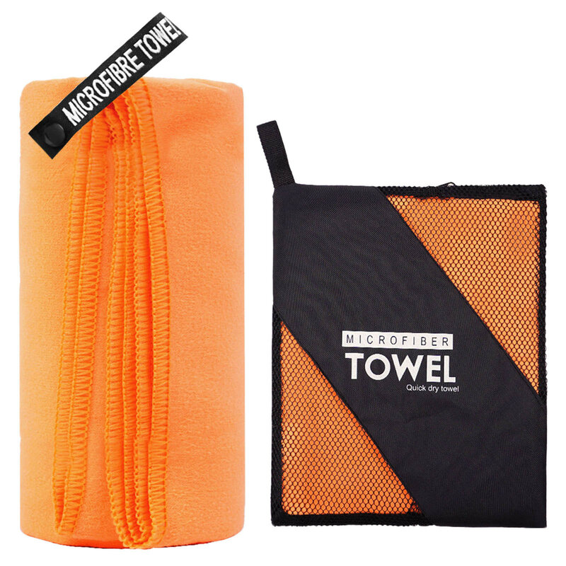 2 Stuks (23.6 × 48.0Inch En 29.9 × 59.8Inch) Microfiber Handdoek Perfect Reizen & Sport & Camping Handdoek Super Absorberend Geschikt Voor
