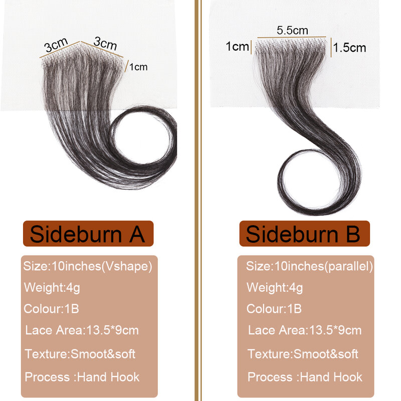 Sego-天然の透明なベビーヘア,女性用,本物の人間の髪の毛,hdレース,ストライプ,ソフトエッジ,再利用可能なヘアライン