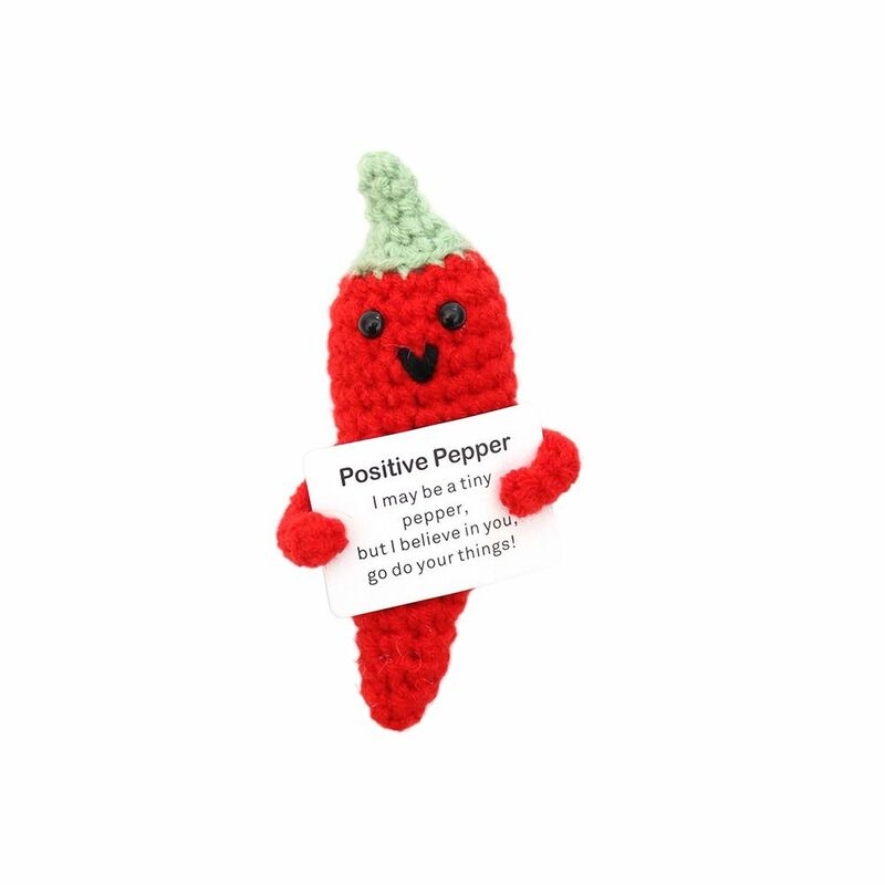 Knitted Positive Energy Potato Pendant Vegetable Fruit Doll Potato Hug Pocket Home Decor Handmade Knitting Wool Yarn Doll