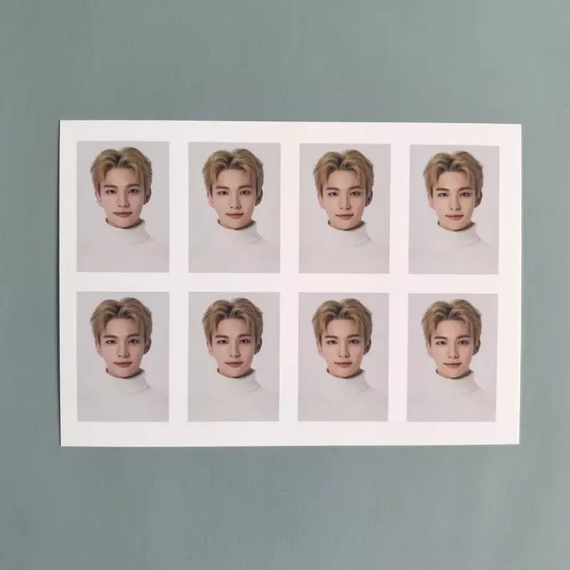 8 Styles Kpop Idol Fashion Poster Co Branded Photo ID Card One-inch Photo Card ROCK STAR ID Photo Fans Collection Gift Wholesale