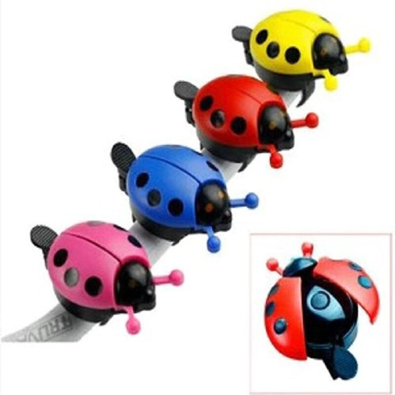 Bicycle Bell Cartoon Beetle Ladybug Cycling Bell for Lovely Kids Bike Ride Horn Alarm Bicycle Accessories