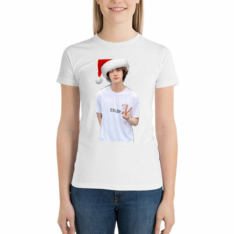 Astronaut Ready For The Holidays T-shirt lady clothes plus size tops Female clothing tshirts for Women