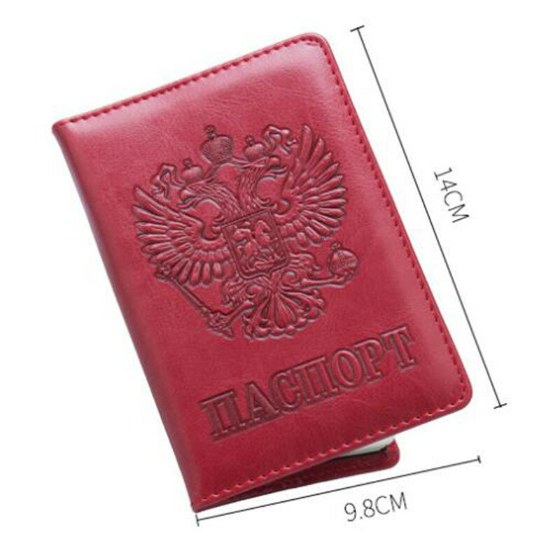 Mới Cao Cấp Hộ Chiếu Dành Cho Nam Nữ Du Lịch Đựng Hộ Chiếu Ốp Lưng Nga Phụ Kiện Du Lịch Da Hộ Chiếu Passport Cover Giữ Ốp Lưng