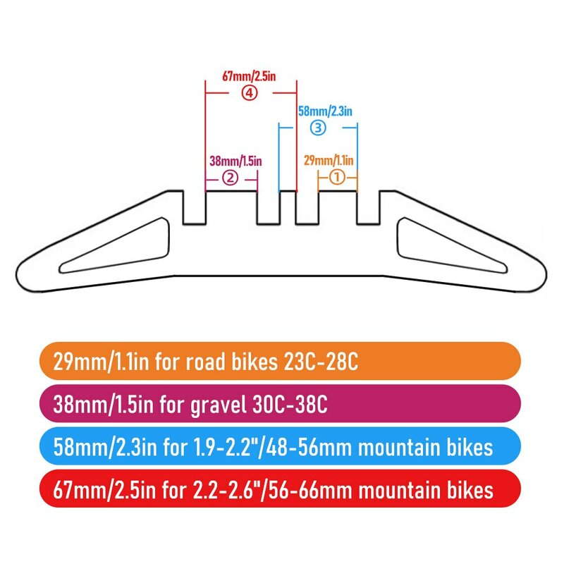 Supporto per bicicletta ThinkRider supporto per parcheggio per bici da interno per 16-24/ 26-29/700C supporto per portabiciclette da strada