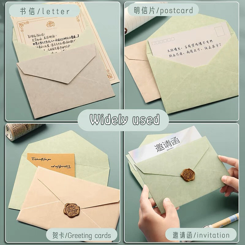 10pcs/lot Macaron Envelope for Wedding Invitations High-grade 250g Paper Postcards Small Business Supplies Stationery Envelopes