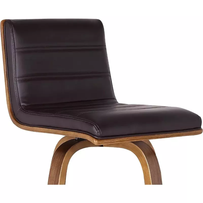 Барный стул Armen Living Vienna в современном стиле среднего века, барный стул 30 дюймов с отделкой из искусственной кожи, коричневый/ореховый цвет, больше цветов и размеров