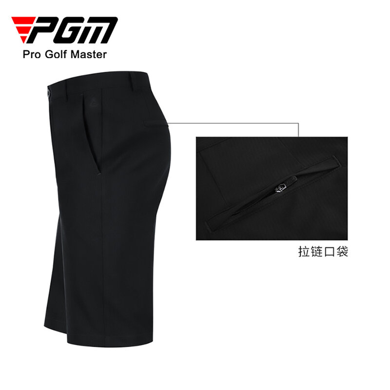 PGM Golf Pants Men's Solid Color Shorts Golf Ball Pants Summer Sports Pants High Elastic Fabric Breathable