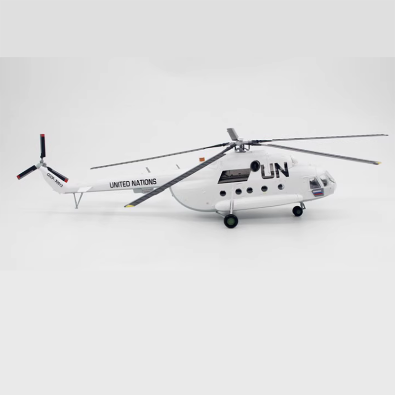 Helikopter MI-17 Angkatan Udara Rusia Model plastik 1:72 skala mainan koleksi hadiah simulasi tampilan dekorasi hadiah pria