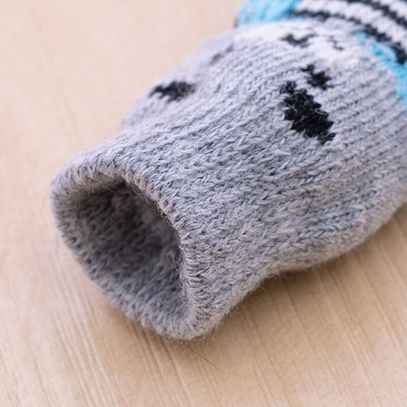 Chaussettes en tricot pour animaux de compagnie, antidérapantes, colorées, pour chiot, chien, chat