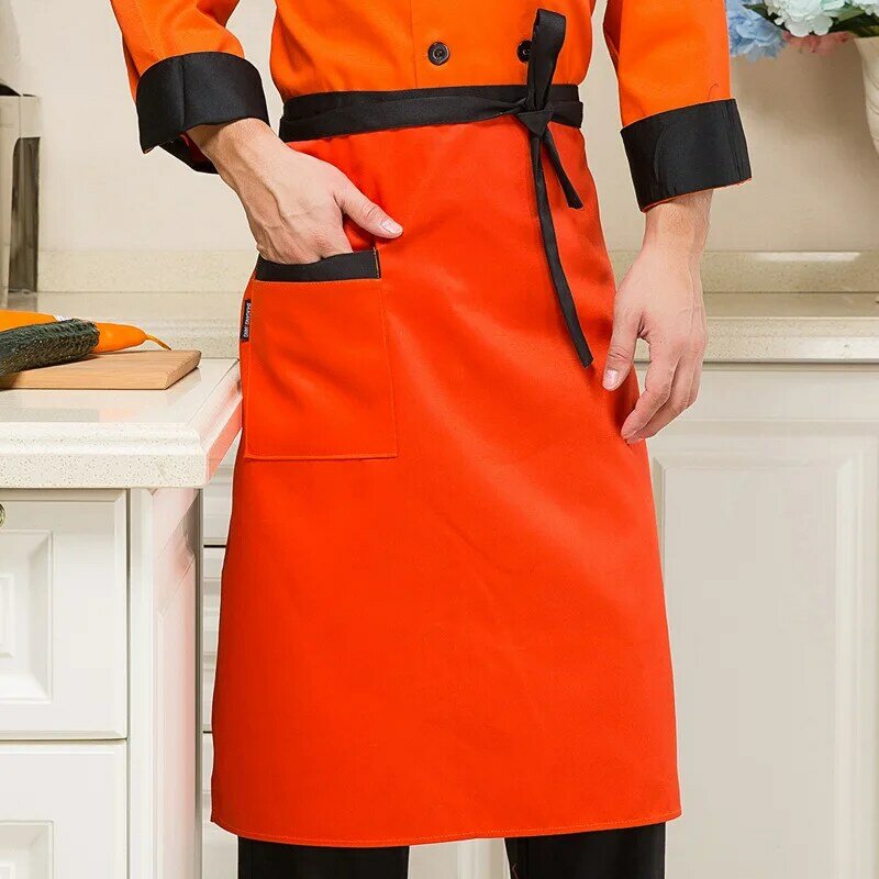 Pwq029ใหม่ทั้งหมดตรงกับผ้ากันเปื้อน Chef Uniform Waiter ผ้ากันเปื้อน