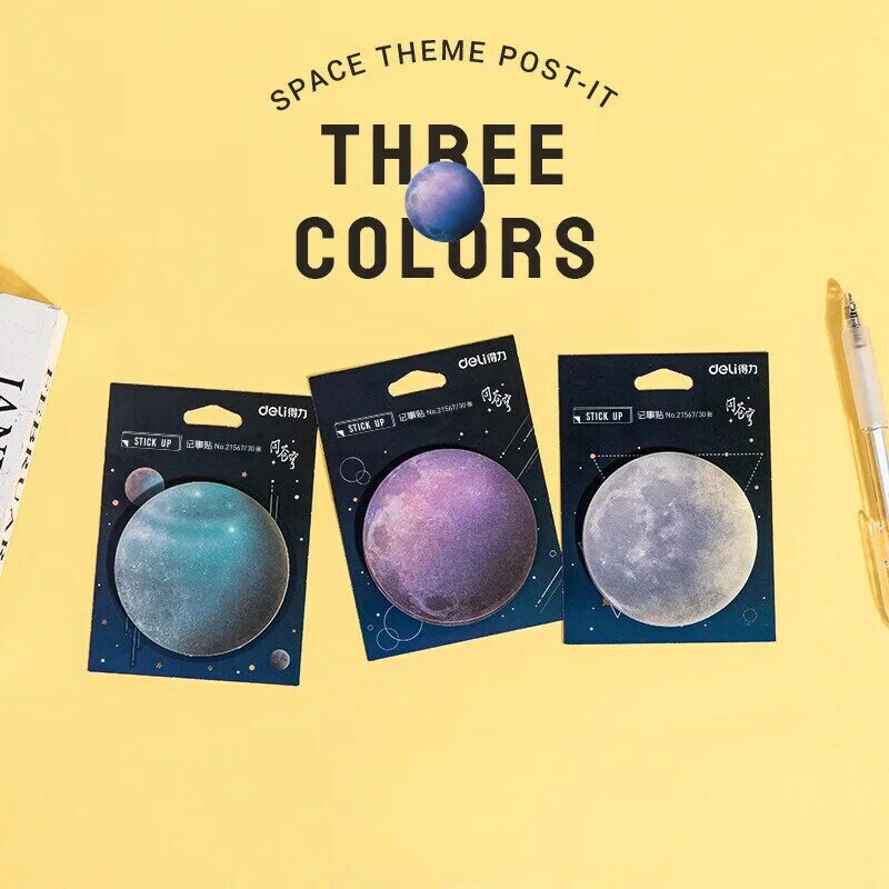 4pcs Aerospace theme Sticky Note Posted It Note Pads Stickers Planner Sticker Notepad Memo pad School Office Supplies