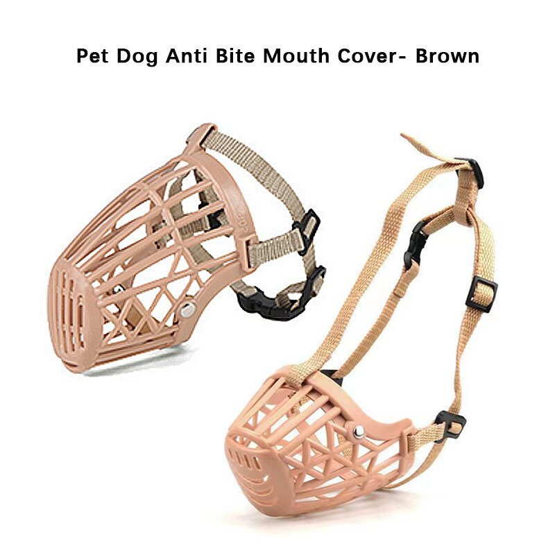 Copri bocca per cani muso antiabbaio regolabile gratuito per cani di piccola taglia forniture per museruola per cani