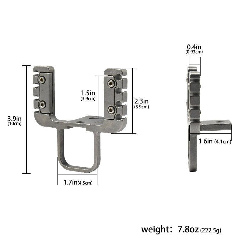 Stainless Steel Slingshot Bow Head Outdoor Shooting Accessories DIY Slingshot Hunting Long Rod Slingshot Accessories