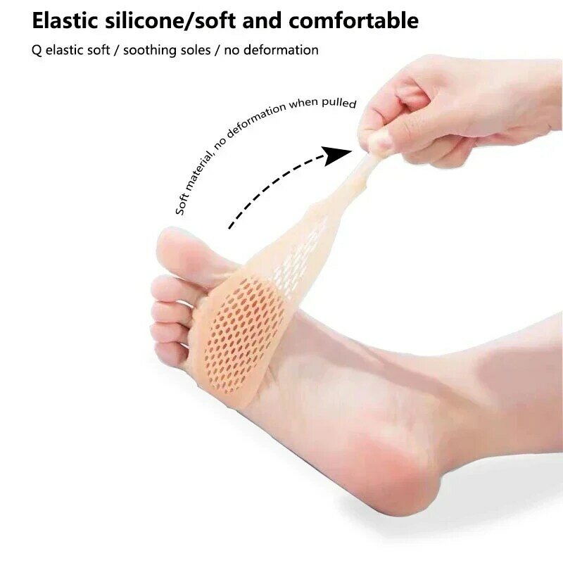 USHINE silicone padded gel breathable health care belly ballet latin dance shoes with fingers woman girls