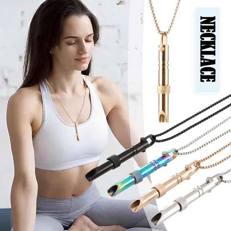 Stress Relief Mindful Ketting Kalme Harmonie Anti-Roken Ketting Roestvrij Staal Mindful Ademhaling Ketting Dropshipping