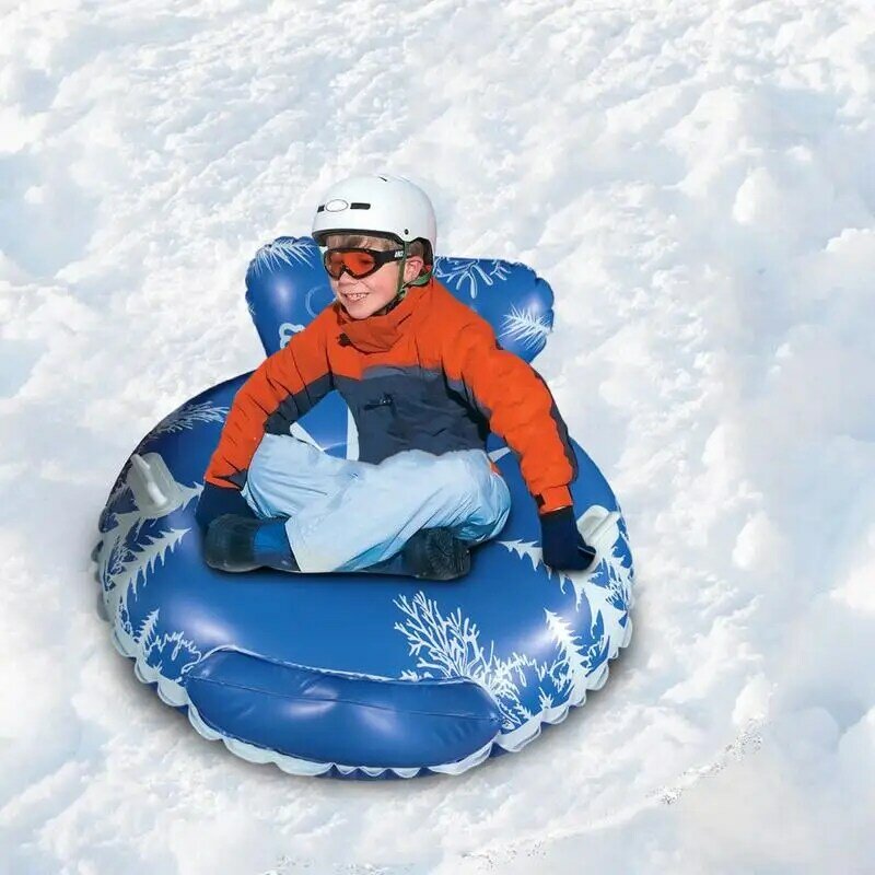 Snow Tubes For Sledding Kids 47 Inch Inflatable Winter Toys For Outdoor Fun Winter Toys For Outdoor Two Handles For Outdoors
