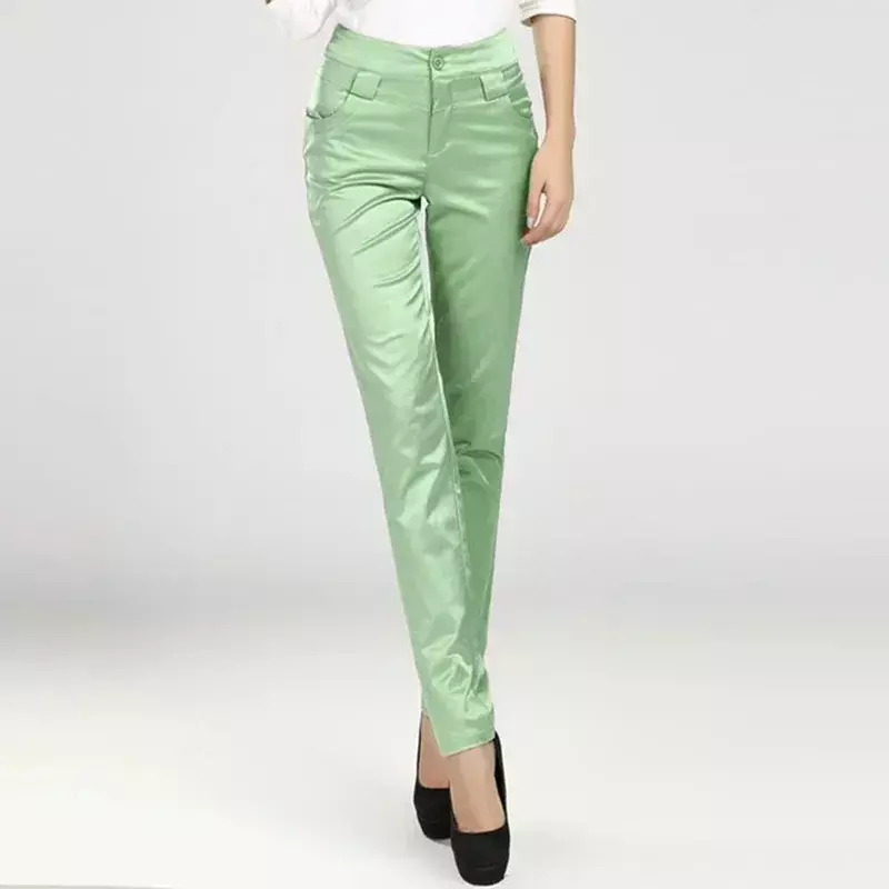 Women's pants casual spring slim office pencil pants classic straight pants