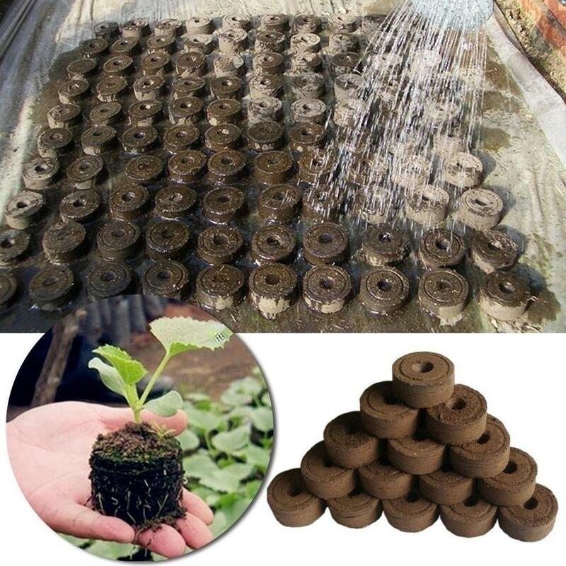 Bloczki do kiełkowania gleby dla sadzonek, 30mm, granulowane granulki torfowe do sadzenia, narzędzia ogrodowe