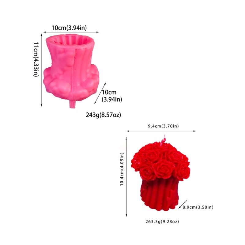 Rose Tree Shaped Silicone Mold Candles Molds Handmade Fondant Crafts Jewelry Making Tools and Accessories