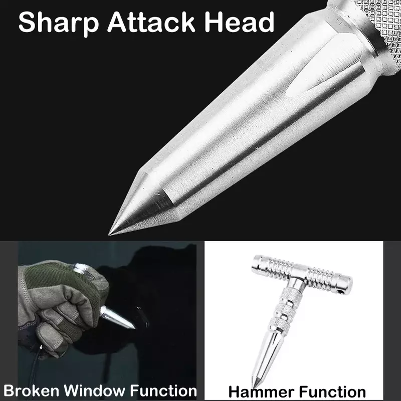 1pcs Self-Defence Tactical Pen Tungsten Steel Head Tactical Pen Security Protection Supplies Defense Tool EDC Window Breaker