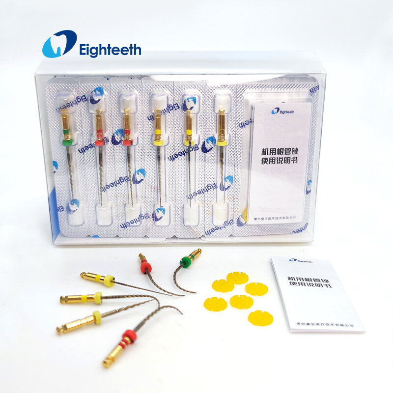 Eighteeth E-FLEX Dental Root Canal Arquivo Rotativo Ativado por Calor Nitinol Tooth Pulp Files Níquel Titainium Instrumento