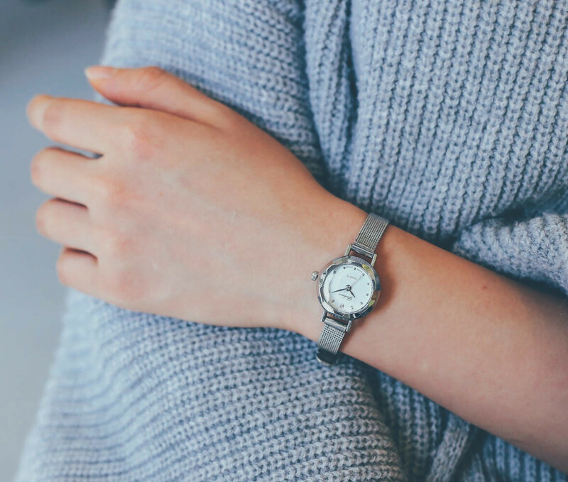 여성용 럭셔리 비즈니스 시계, 쿼츠 아날로그 손목, 작은 다이얼, 섬세한 시계, 심플 컴팩트 시계, 2024