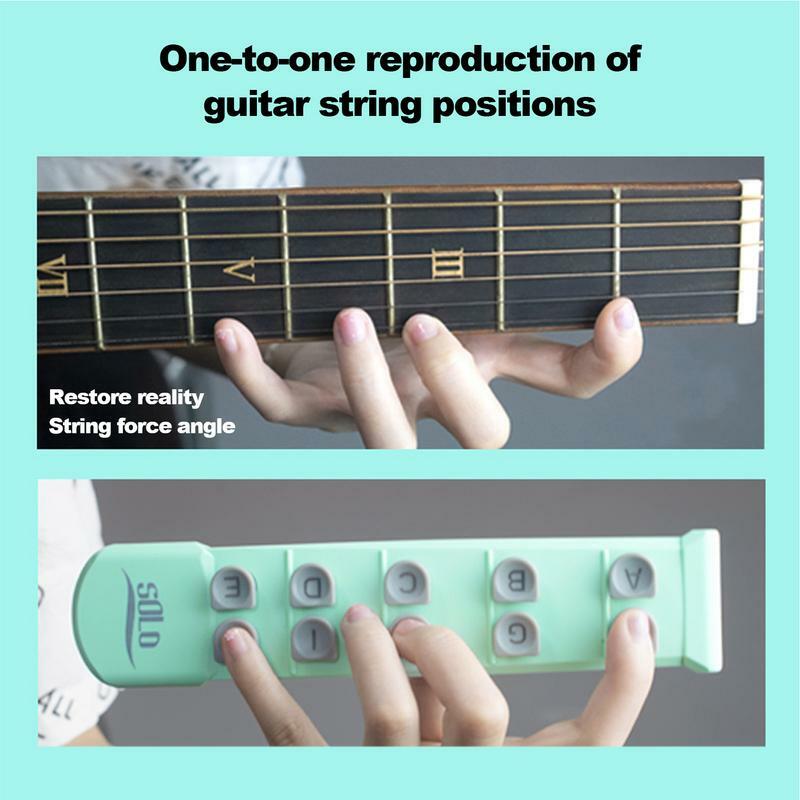 Guitar Finger Trainer 10-Key Guitar Teaching Aid Practice Tool Teaching Aid Practice Tool Beginner Finger & Multifunctional
